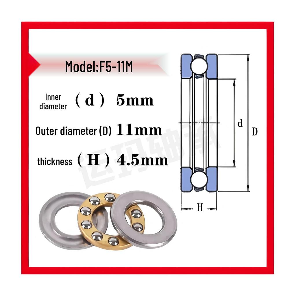 Mini-Axial-Rillenkugellager F9-20M bis F10-20M