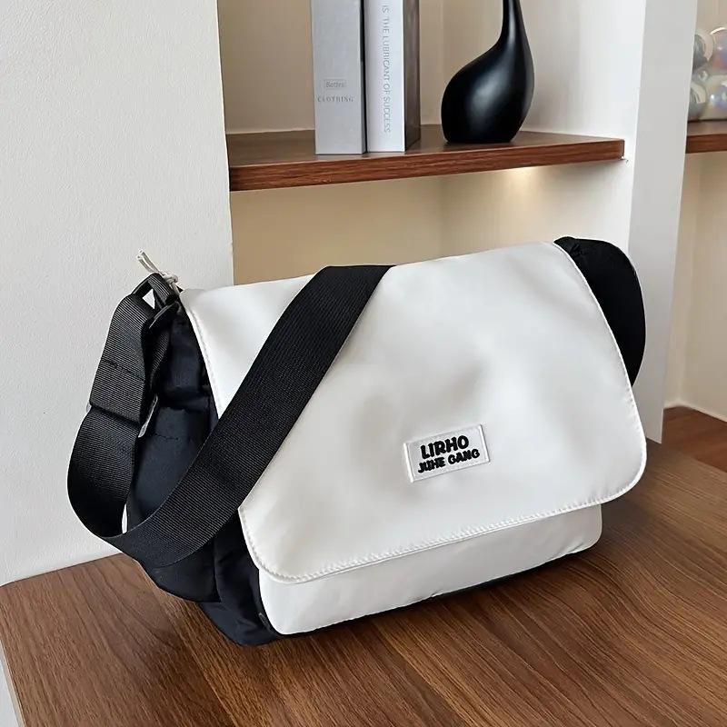 Retro Shoulder Bag Women's Large-capacity Student Class Messenger Bag Men's Simple and Versatile Messenger Bag