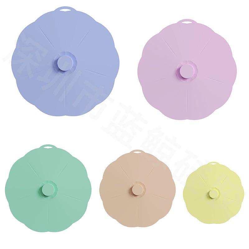 Conjunto de Tampas de Silicone para Conservação de Alimentos: Conjunto de 5 Tampas Anti-Transbordamento e à Prova de Poeira para Panelas e Tigelas de Micro-ondas
