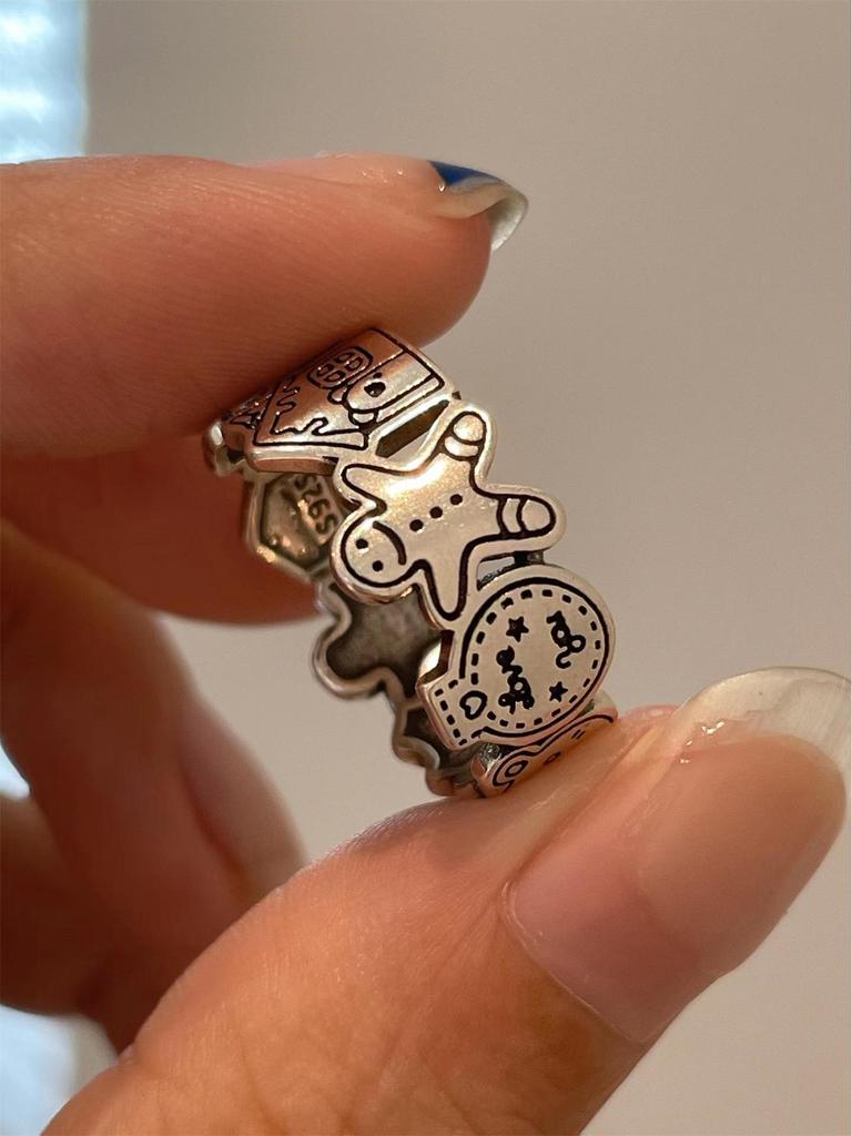 Verstellbares Ring-Set im koreanischen Stil für Damen - Enthält offene Zeigefinger- und Kettenringe