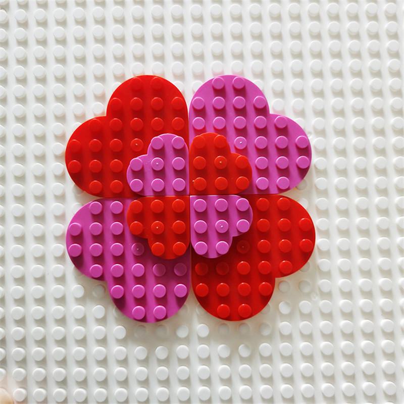 Wucifang Bags Girls Peach 10Pcs Timeless Building Blocks Add-Ons Loving Heart Thanksgiving Day / Christmas Heart Present Playthings Ideal For Children