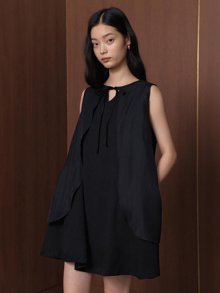 Ganiesong Andante Mini Dress_Black