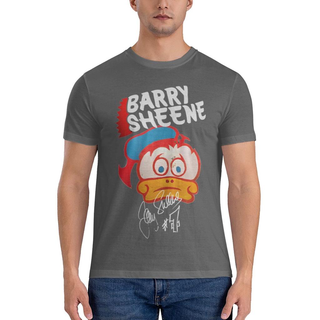 Men's T-Shirts Duck Helmet Novelty Cotton Tee Shirt Short Sleeve Barry Sheene T Shirts Round Collar Clothes