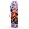 1PC Monster Truck Fire Burst Art 750ml Color Plastic Sports Water Bottle Leakproof Flip Straw Lid Suitable for Sports Office Home Use