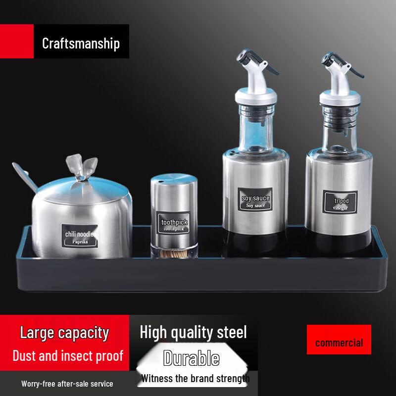 Modern Tabletop Seasoning Dispenser Set