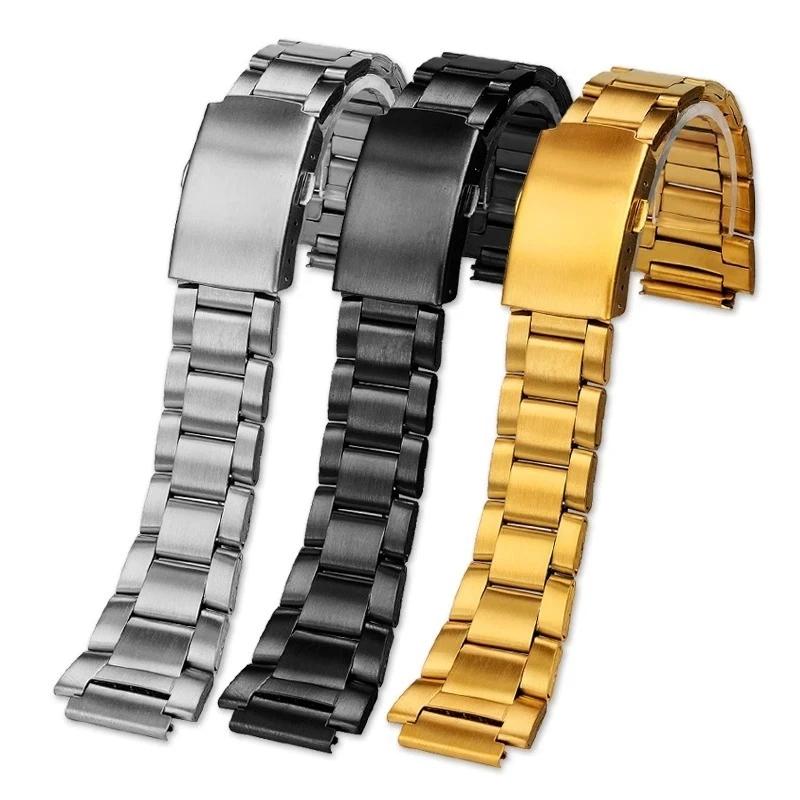 For Casio 3299 AE1200/1300/1500 AE-1200 AE-1200wh AE-1300 Solid Stainless Steel Strap 18mm Fine Steel Metal Case Wristband