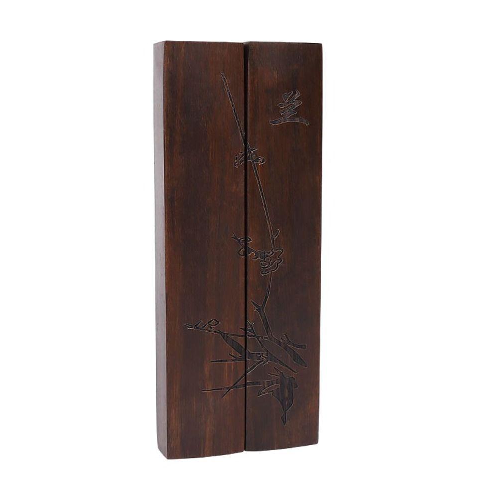 1Pair Natural Wood Paperweight Retro Calligraphy Tool Ancient Chinese Paper Weight  Art Supplies