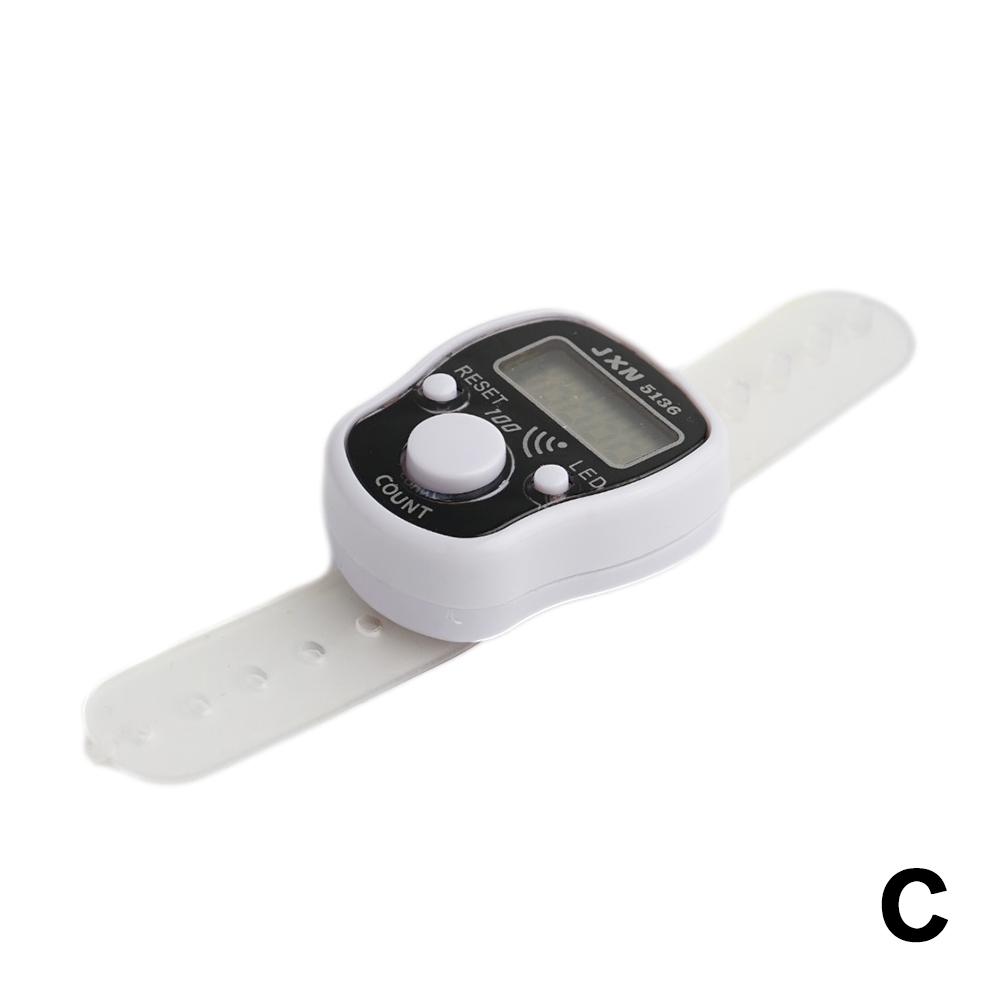 Electronic Finger Counter Mini Digital Tally Counter Clicker with Led, 5-Digit Number LCD Digit Display for Muslim Pray, Fitness
