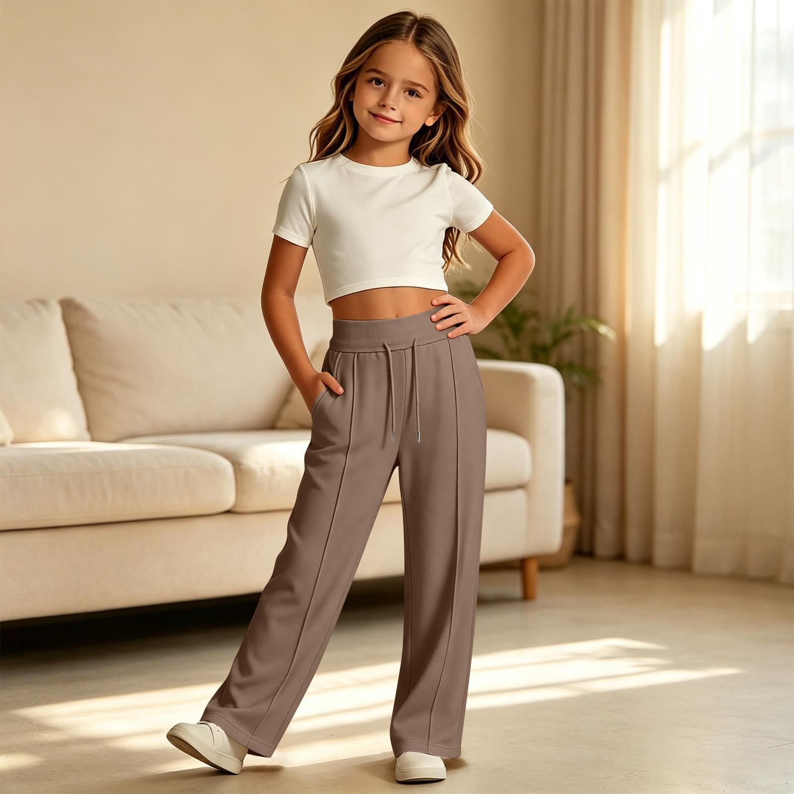 Girls Loose Fit Joggers for Back