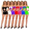 Sex Underwear Sexy Fishing Net Mesh Hip Skirt One-piece Tube Top Hollow Perspective Set