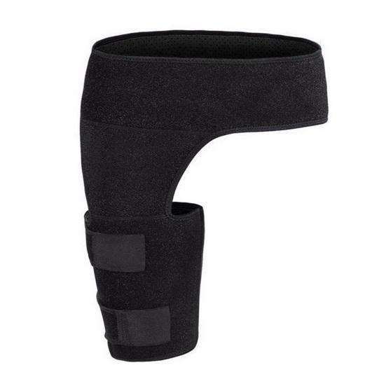 Hip Brace Thigh Support with Adjustable Fastener Tape Breathable Non-Slip Design Universal Size