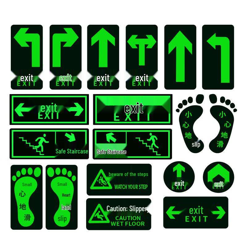 Luminous Wear-Resistant Safety Exit Floor Sticker