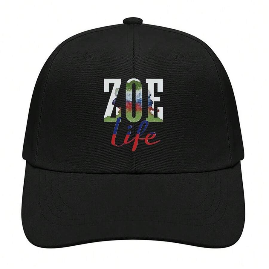 Black Crystal Rock Graphic Baseball Cap Unisex Breathable Polyester Outdoor Sport Hat