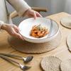 Hand Woven Insulation Pad Simple Natural Hemp Rope Placemat Countryside Linen Placemat