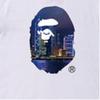 A Bathing Ape Head HongKong 13. Rocznica Koszulka Big Ape Head Unisex Biała BAPE-SS19-33