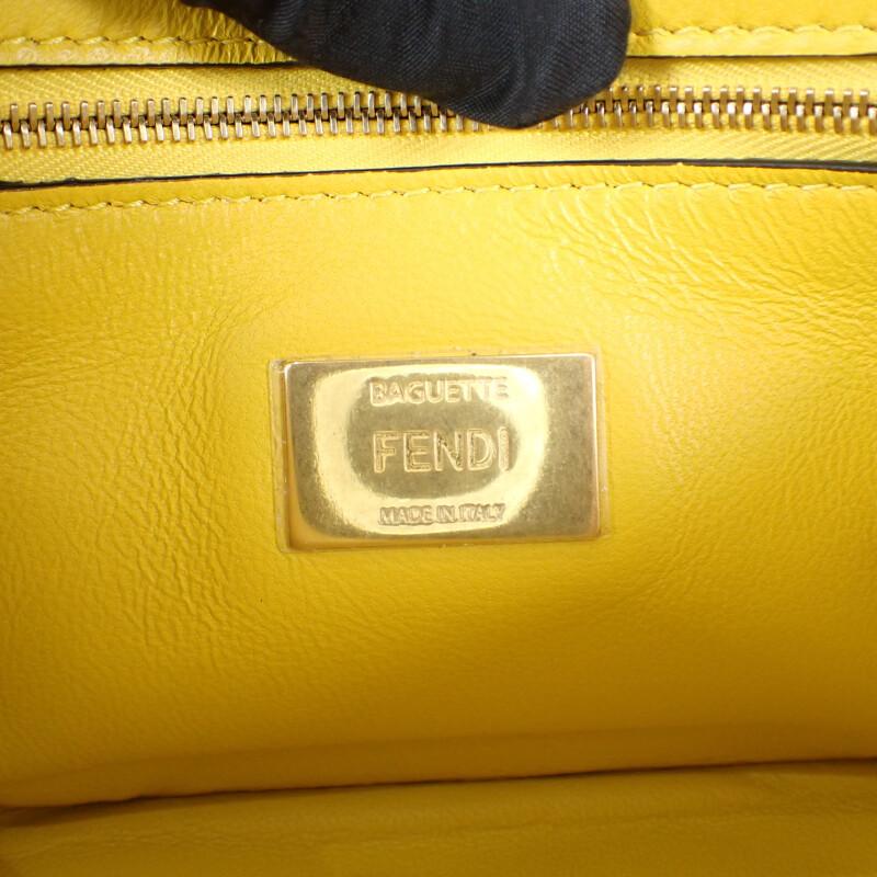 FENDI  8BR793_AH9C_F1E8V Shoulder Bag yellow leather Women
