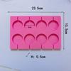 8-Cavity Round Silicone Lollipop Candy Mold Homemade Kids Cake Chocolate Cookies Mould Baking Pastry Decorating Tools