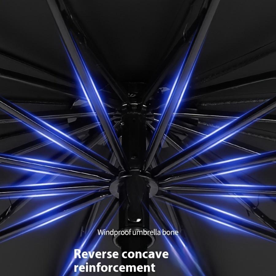130CM Large 10 Bones Solid Color Umbrella Large Format Outdoor Sunshade Rain Protection Windproof Umbrella