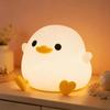 Cute Capybara Night Light Dimmable Rechargeable Touch Pat Lamp Soft Silicone Nursery Nightlight for Kids Room Bedroom Bedside Home Decor Gift