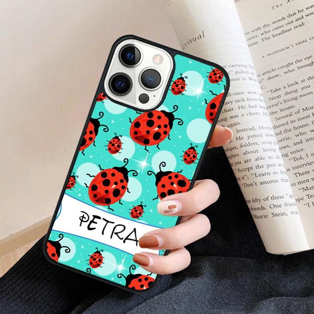 11 Colorful Ladybugs Phone Case Back Cover for iPhone 17 Air 16 15 14 13 11 12 Pro Max Plus Fundas Coque
