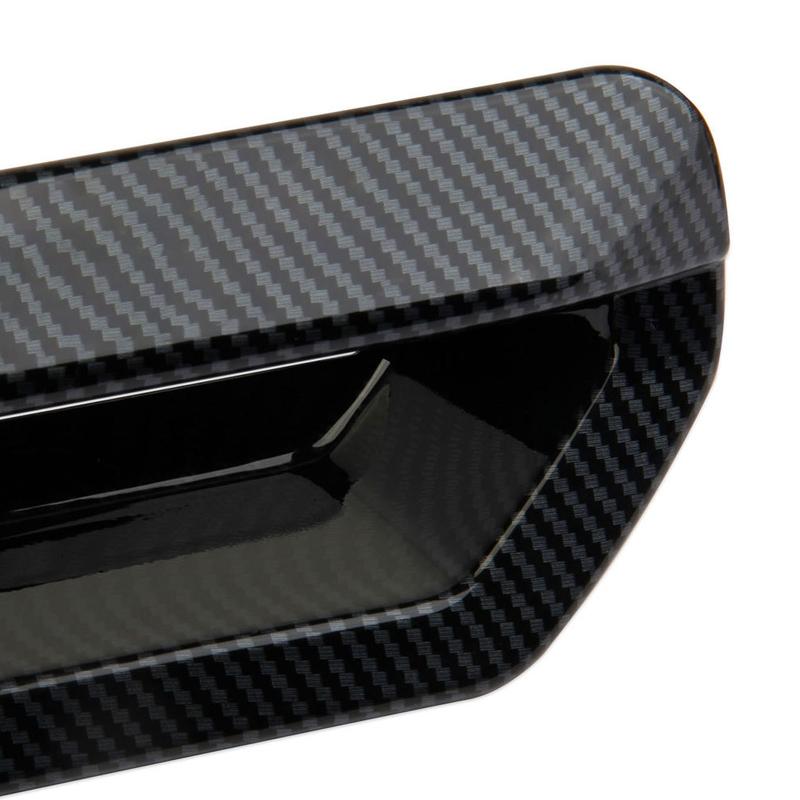 Carbon Fiber Style Rear Trunk Tailgate Door Handle Cover Trim ABS Fit for Hyundai Santa Cruz -