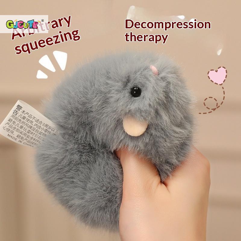 Cartoon Golden Hamster Plush Toys Super Soft Squeeze Toy Round Cozy Animal Doll Home Decoration