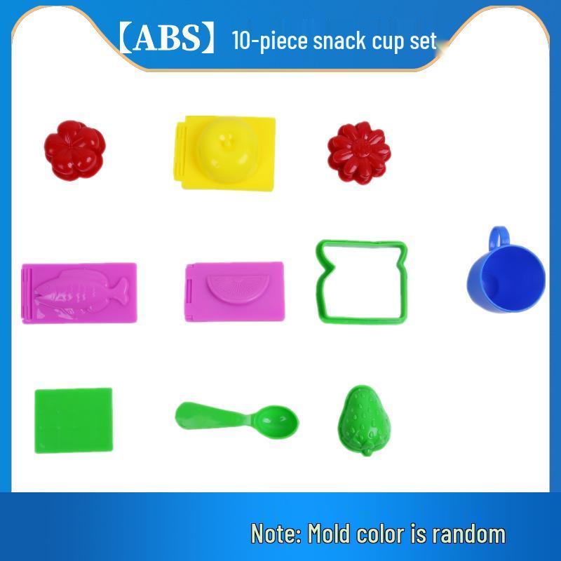 Handmade Colored Playdough Set for Kids with Molds and DIY Tools