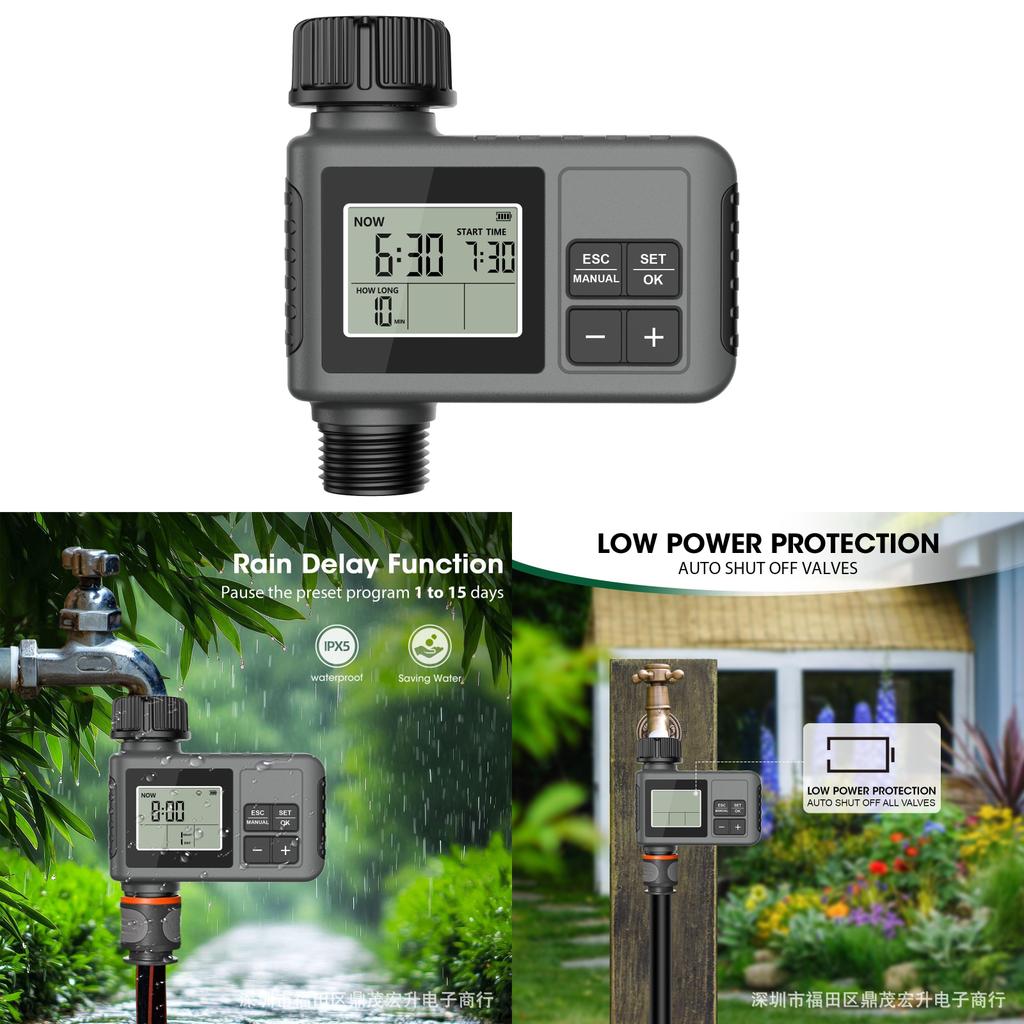 Outdoor Garden Irrigation Timer With Automatic Water Control For Home Garden And Agriculture