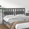 VidaXL Headboard Grey 165.5x4x100 Cm Solid Pine Wood 818582