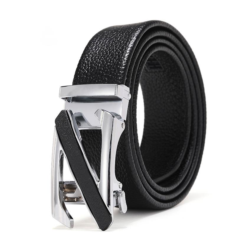 [Quick Hair] Classic H Letter Automatic Buckle Men'S Belt Men'S