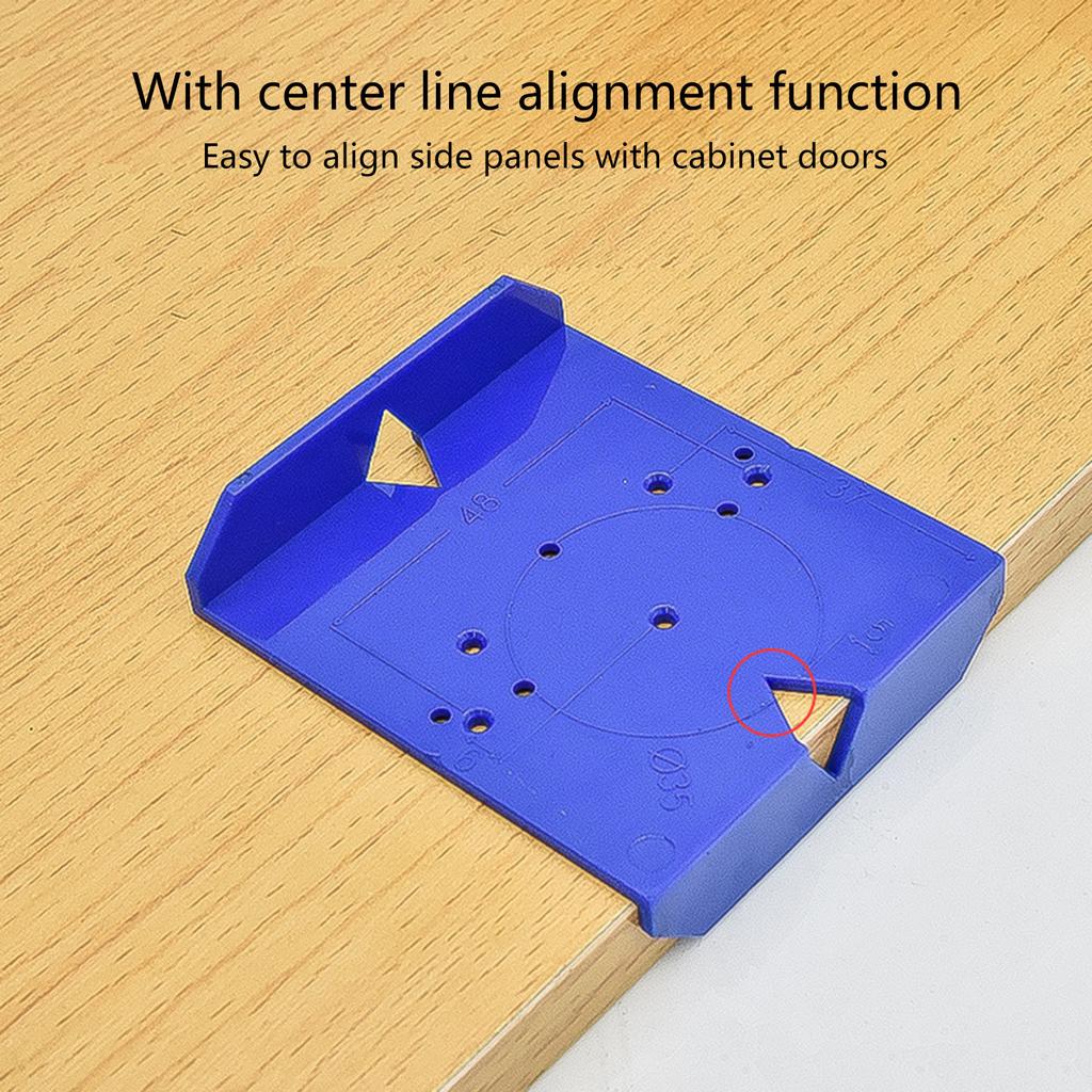 35/40mm Hinge Hole Jig Drill Guide Template Jig For Woodworking Cabinets Hinges Hole Locator