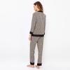4XL Plus Size Damen-Pyjama-Set aus Eisseide, Nachtwäsche mit langen/kurzen Ärmeln