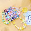 Elegant Plastic Beaded Keychain Pendant Mobile Phone Chain Straps Fashion Cellphone Rope Women Telephone Lanyard Jewelry
