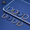 10pcs G23 Titanium Piercing Nose Ring D-shaped Medical 18G 20G Tragus Helix Stud Hoop Septum Earring Body Jewelry