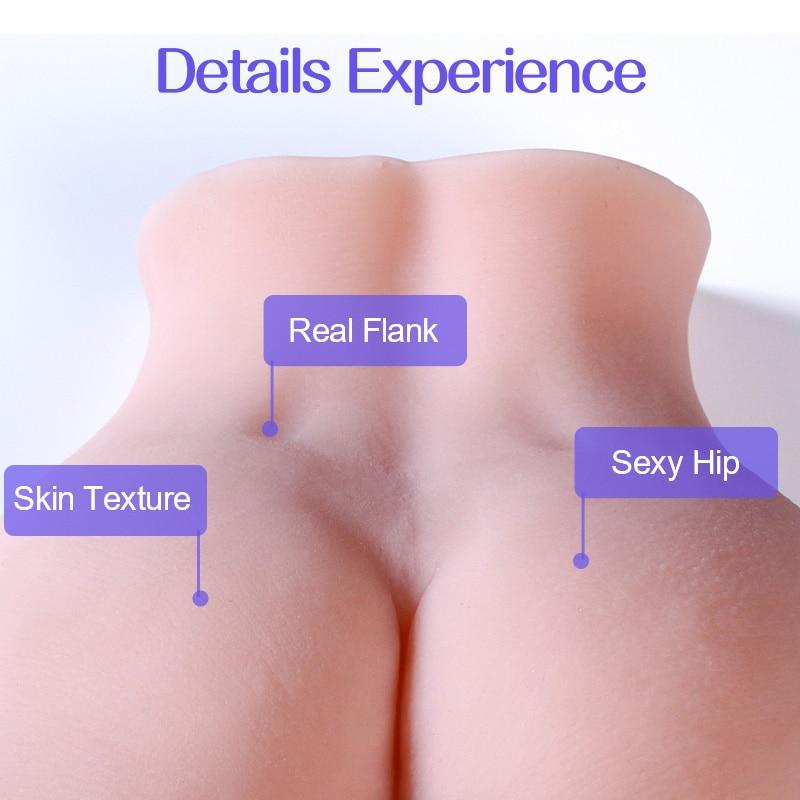 Real Ass 3D Artificial Vagina Male Masturbators Deep Throat Realistic Anal Soft Silicone Fake Pussy Erotic Adult Sex Toy for Men