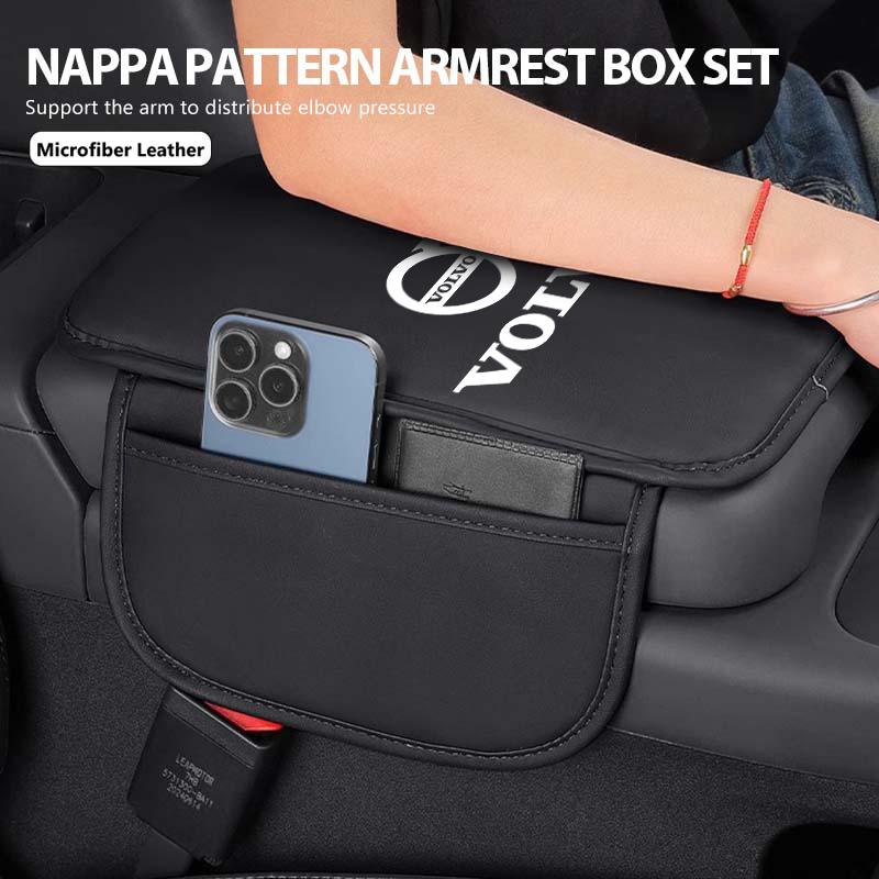 Per Volvo Tappetino per Bracciolo Auto Cuscino Controllo Centrale Supporto Gomito Tappetino Xc60 Xc90 V40 V60 S60 V50 V90 S80 C40 XC40 V70 XC70 C30