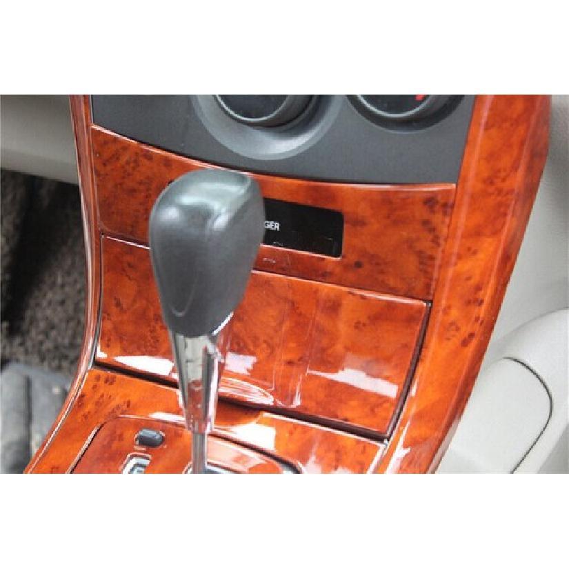 Gear Shift Knob Cover For Toyota Corolla 07-2013 ABS Brown Wood Middle Console