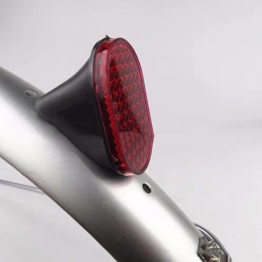 2 Pcs Bicycle Oval Rear Mudguard Reflector Bike Oval Rear Fenders Reflector Bicycles Safety Warning Reflector