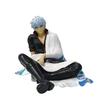 Figura Anime Gintama de 14CM Sakata Gintoki Katsura Kotarou Modelo de Animação Brinquedos Presentes Coleção Decoração Ornamentos