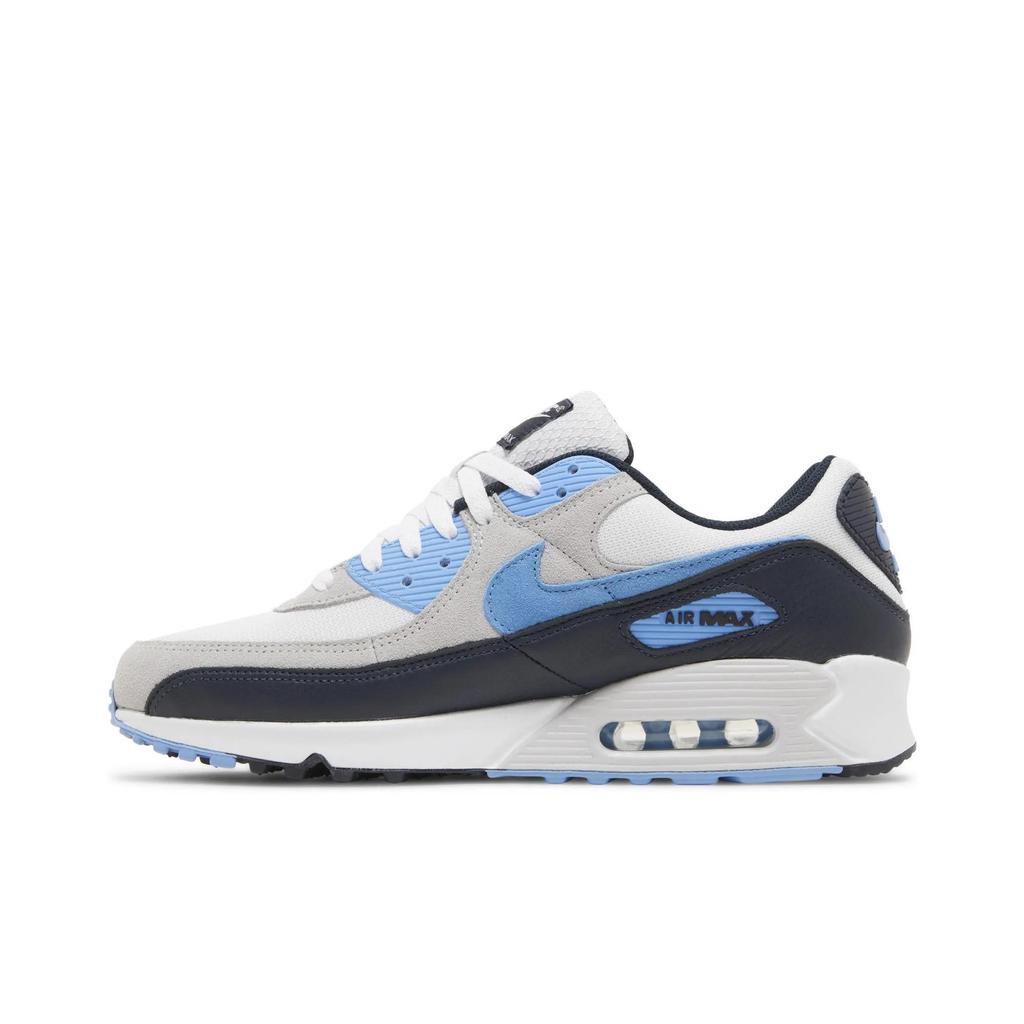 Nike Air Max 90 'UNC' (Unisex) White / Pure Platinum / Dark Obsidian / University Blue Casual Shoes DQ4071 101