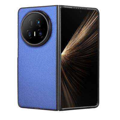 Pro Honor Magic V5 5G Pouzdro Textura karbonových vláken Nárazuvzdorný PU+PC Kryt na telefon