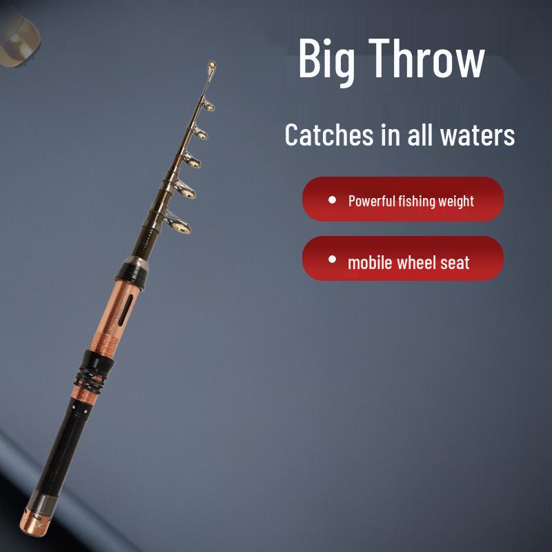 Compact Ultra-Hard Sea Casting Rod Set - Short Section, Long-Casting Pen Lure Rod