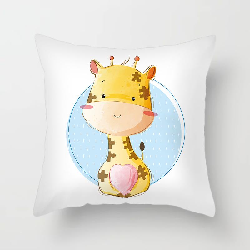 Heimdekoration Klein Frisch Cartoon Muster Schlafzimmer Wohnzimmer Kissenbezug Tierische Serie