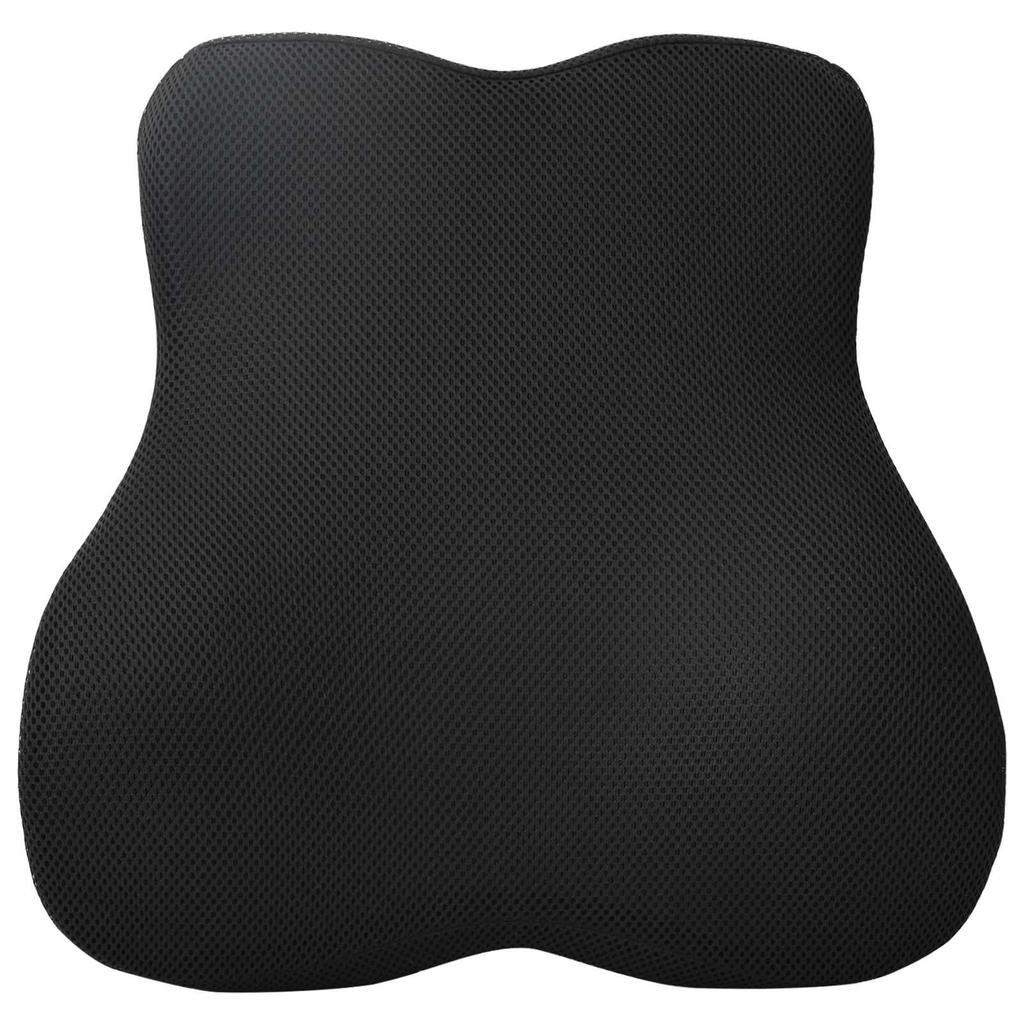 Back Cushion Black Memory Foam 40 x 40 x 11 cm