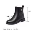 Fashion AIYUQI Ankle Boots Women Genuine Leather 2025 New British Style Women Winter Boots Wool Warm Large Size Women Motorcycle Boots