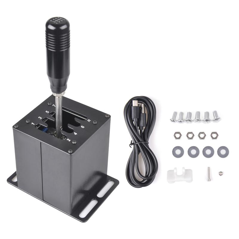 PC USB H Gear Shifter For Logitech G27 G29 G25 G920 For Thrustmaster T300RS/GT Shift Knob ETS2 Simracing Racing Game Straight