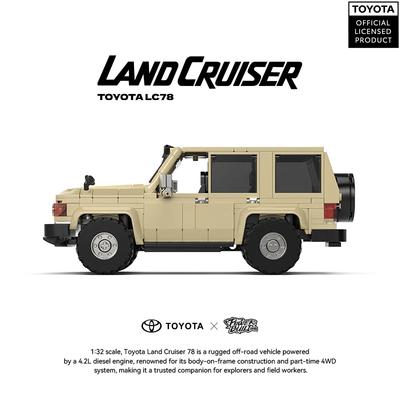 MOC PB8850 LC78 Land Cruiser Bauset mit Displaybox Zubehör Geländewagen MOC Modell für erwachsene Sammler