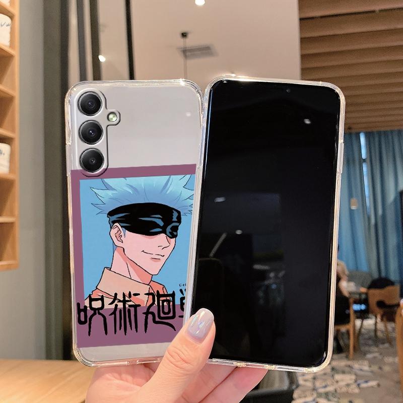 Anime Cartoon Wzór Miękki Przezroczysty Silikonowy Etui Do Samsung A55 M35 S24 Xiaomi Redmi Note 13 Poco C65 iPhone Aparat Wstrząsoodporny Ochronny Pokrowiec