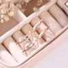 Luxury Female White Zircon Stone Earrings Charm Gold Color Wedding Jewelry For Women