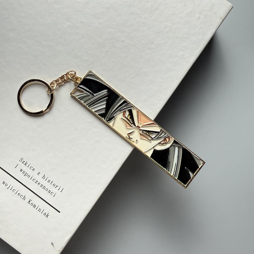 Anime Metal Hollow Out Keychains Bookmark Cute Jet Manga Fashion Bag Key Tag Jewelry Accessory Key Ring Holder Gift Anime